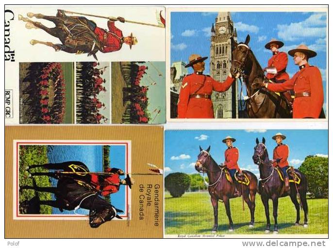 4 CP - Royal Canadian Mounted Police   (48033) - Autres & Non Classés