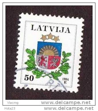 LATVIA  LATVIAN  LOGO City RIGA   - 1994 Y  -  50 SANT  USED (O) - Latvia