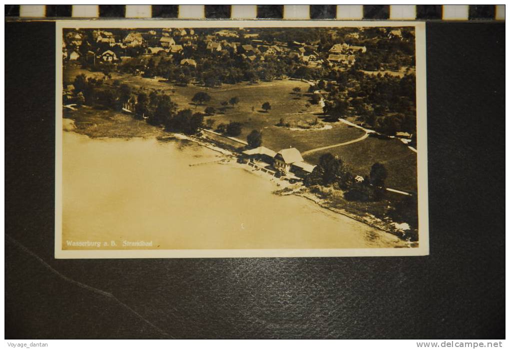 CP, Allemagne, Wasserburg A B Strandbad Mit Café Und Weinrestaurant ( Terrasse) Vue Aerienne - Wasserburg A. Bodensee