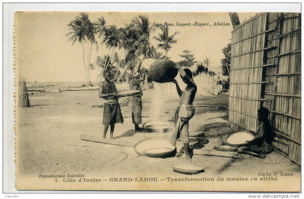 GRAND LAHOU - Transformation Du Manioc En Atiéké - Ivory Coast