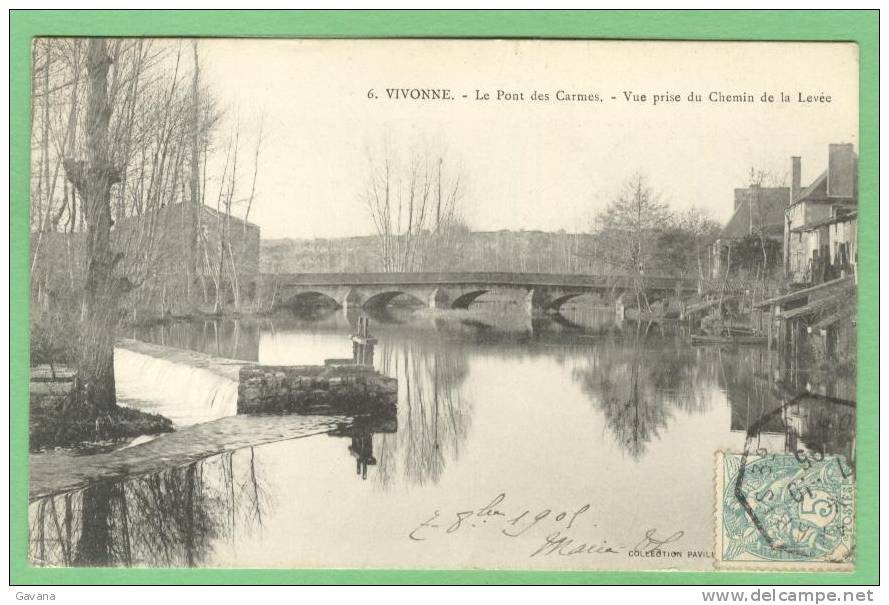 86 VIVONNE - Le Pont Des Carmes - Vue Prise Du Chemin De La Levée - Vivonne