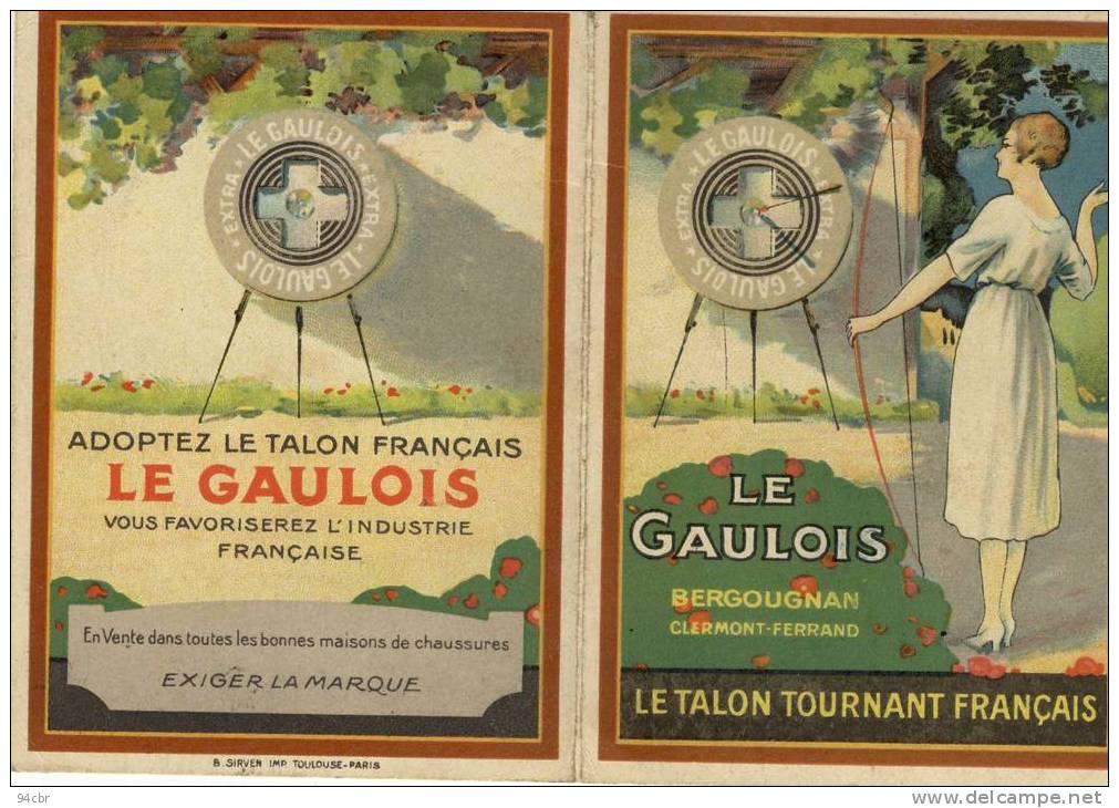 CALENDRIER (TIR A L ARC)  PUB  Le Gaulois (1921) - Archery