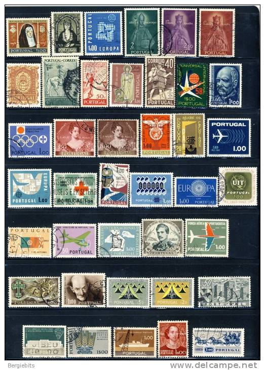 Portugal Small Collection Of 40 Stamps - Collections
