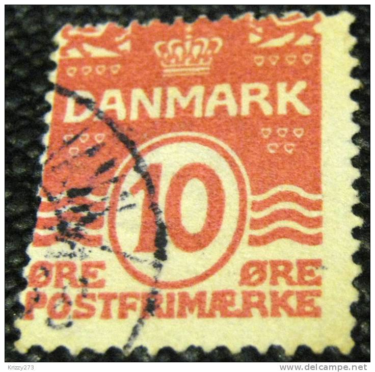 Denmark 1905 Numeral 10ore - Used - Gebraucht