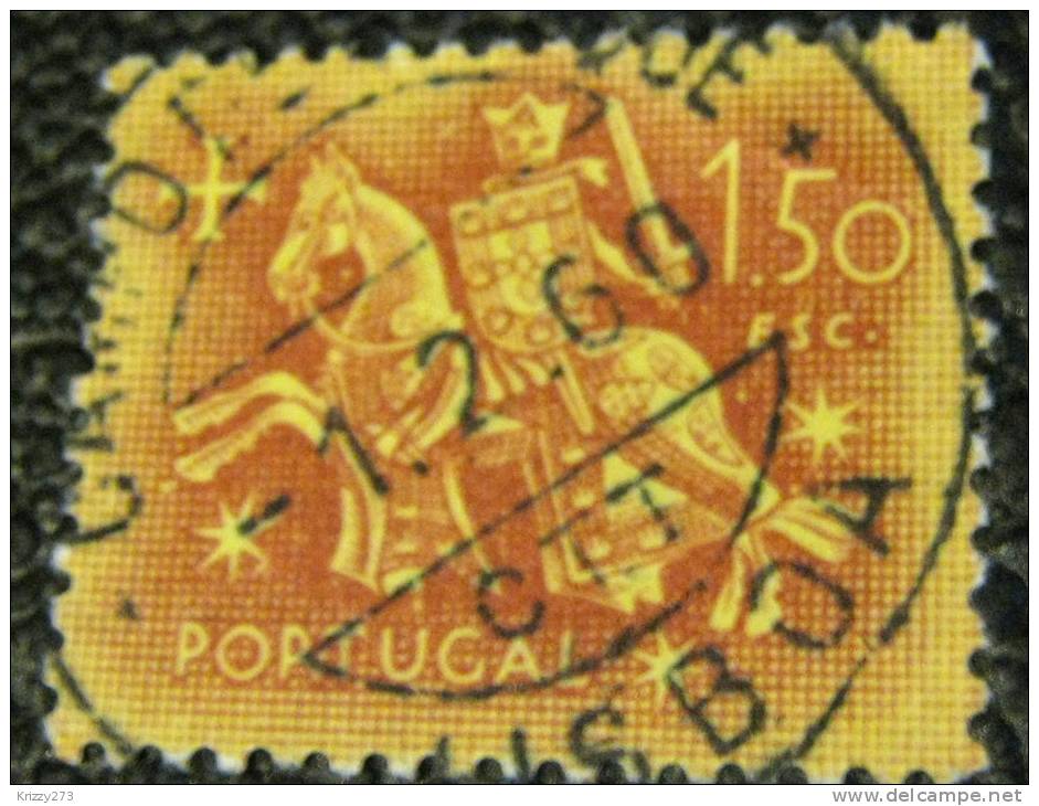 Portugal 1953 Medieval Knight 1.50e - Used - Used Stamps