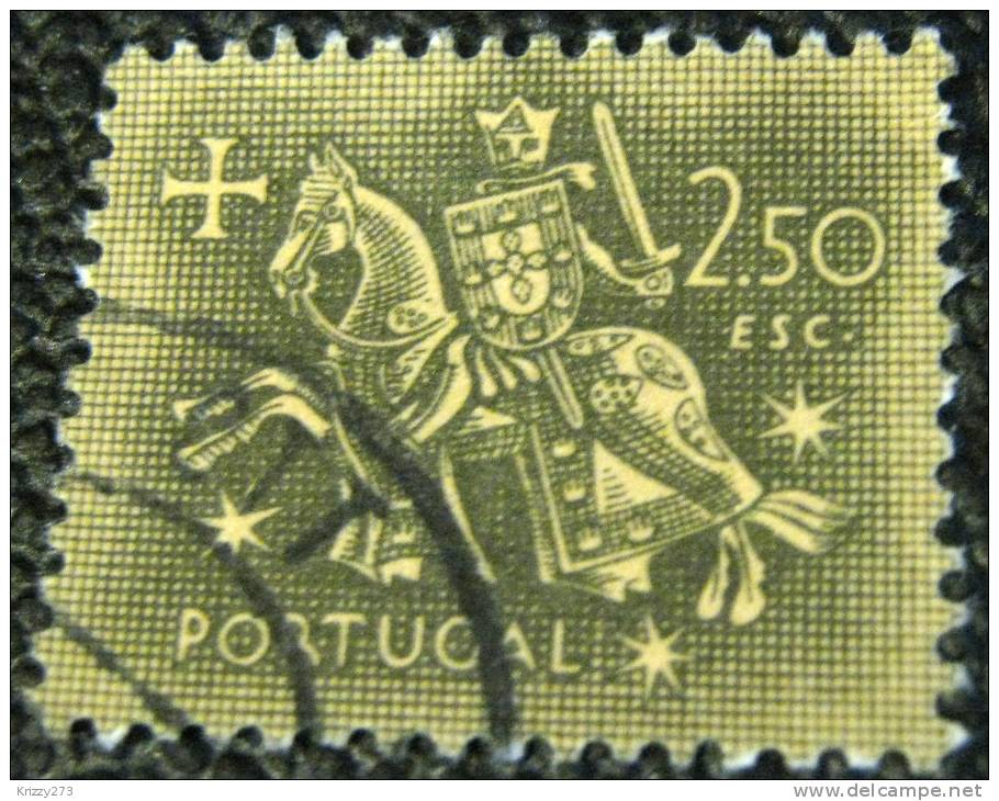 Portugal 1953 Medieval Knight 2.50e - Used - Used Stamps