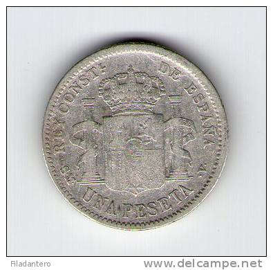 ALFONSO XIII   1 PESETA PLATA   1905    CECA MADRID  NL163 - Colecciones