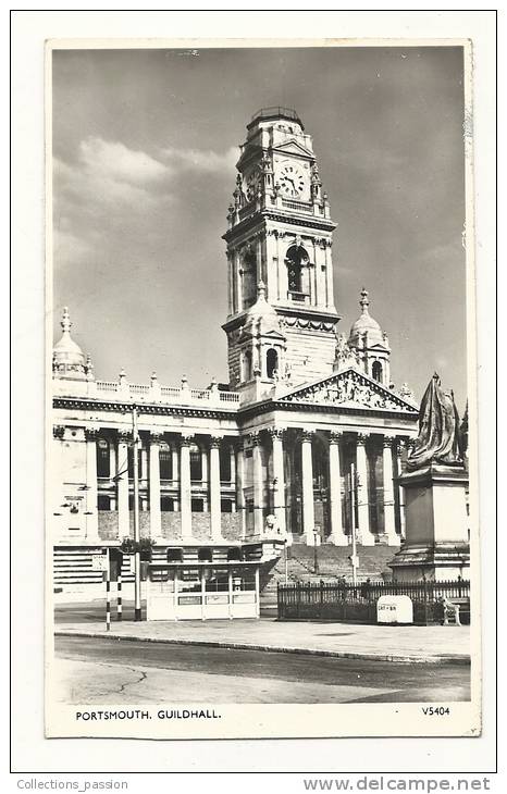 Cp, Angleterre, Portsmouth, Guildhall, Voyagée 1989 - Portsmouth