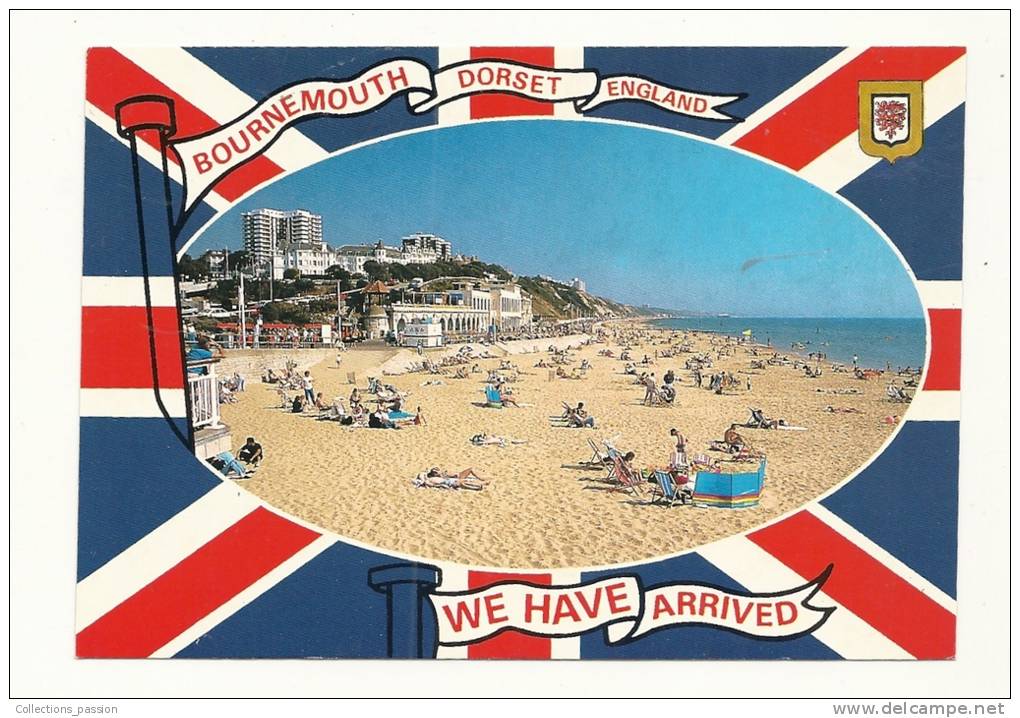 Cp, Angleterre, Bournemouth Seafront, Golden Sands - Bournemouth (a Partire Dal 1972)