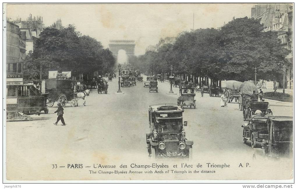 L´avenue Des Champs-elysées Et L´arc De Triomphe - Paris (08)