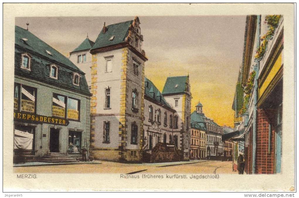 CPSM MERZIG (Allemagne-Sarre) - Rathaus (Früheres Kurfürstl. Jagdschloss) - Autres & Non Classés