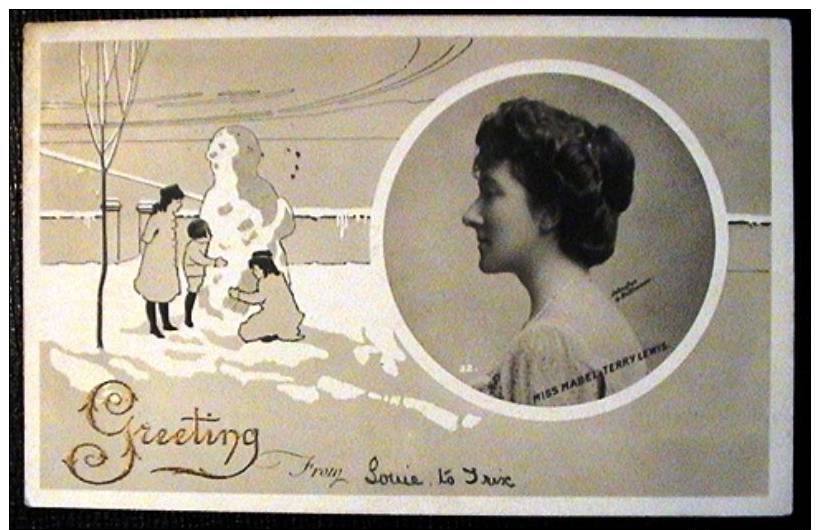 Greeting W-Miss Mabel Terry Lewis A582 - Pasqua