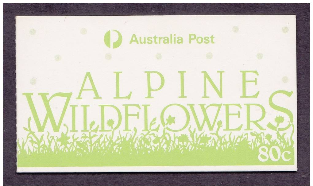 80c ALPINE WILDFLOWERS 1986 - MINT BOOKLET - Markenheftchen