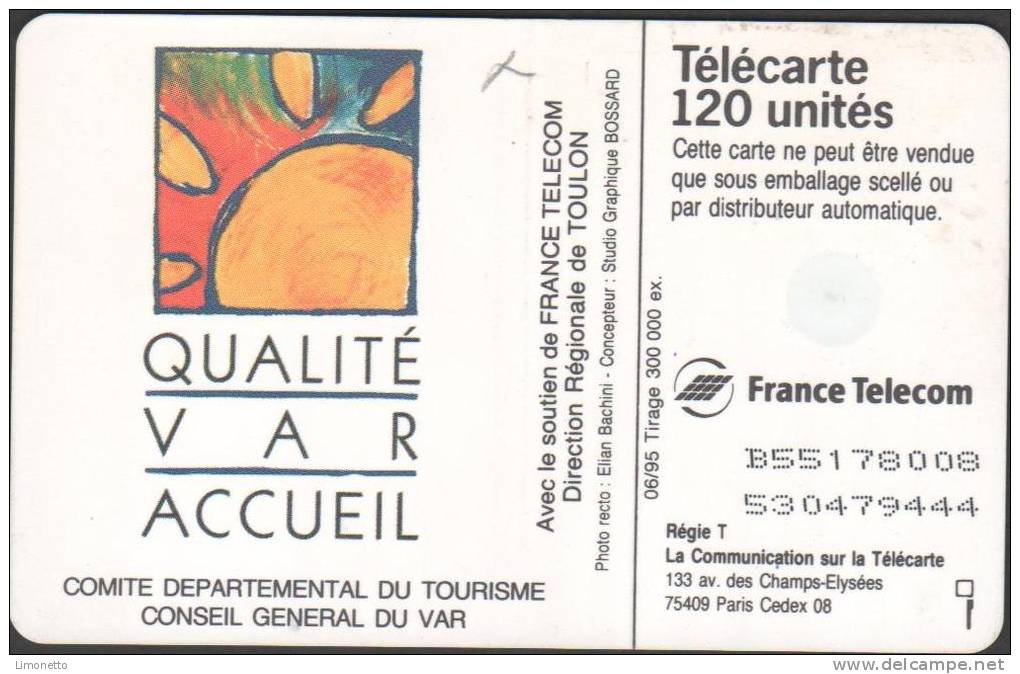 Télécartes - 1995 - Chateauvallon    120 Unités - GEM    -utilisée -   Bon état - 1995