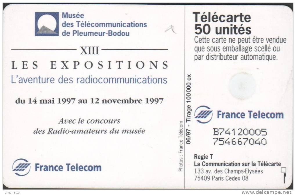 Télécartes - 1997 L'aventure Des Télécom -50 Unités - GEM   -utilisée -   Bon état - 1997