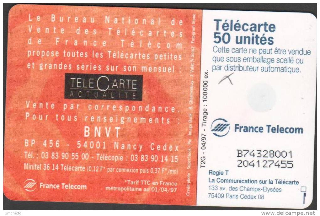 Télécartes - 1997   BNVT   -50 Unités - GEM 2  -utilisée -   Bon état - 1997