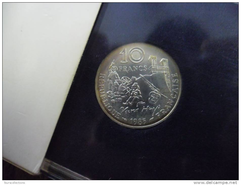 10 FRANCS FDC VICTOR HUGO ARGENT B.U Monnaie De Paris 1985 @ SILVER PROOF - Probedrucke