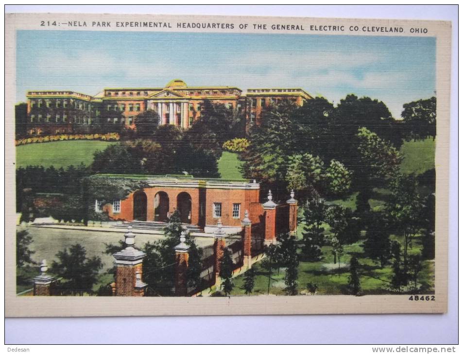 Carte Postale 214 Nela Park Experimental Headquarters Of The General Electric CO. Cleveland Ohio - NO21 - Cleveland