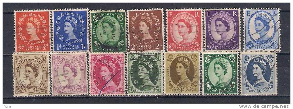 Lot 136 Great Britain Queen Elizabeth II  14 Different - Andere & Zonder Classificatie