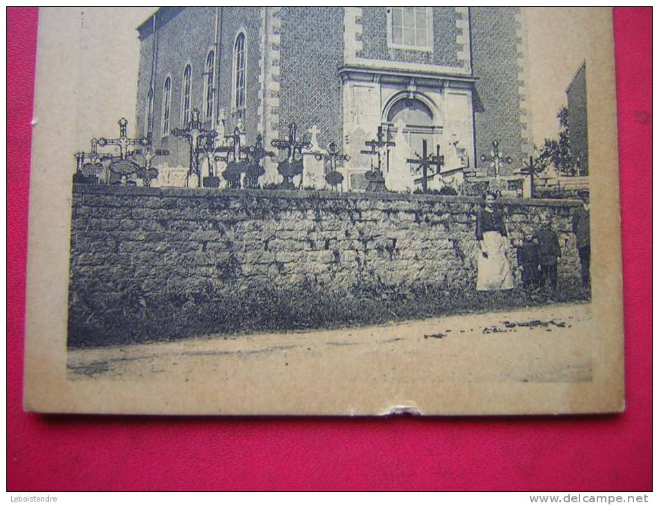 RARE CPA BELGIQUE CORTIL WODON L´EGLISE ANIMEE EN PETIT  VOYAGEE   TIMBRE BELGE - Fernelmont