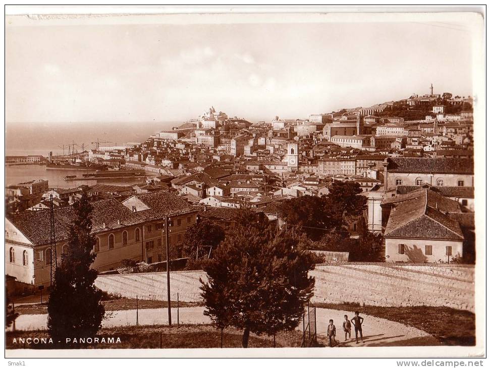 ITALIA PUGLIA ANCONA PANORAMA Nr. 7 OLD POSTCARD - Altri & Non Classificati