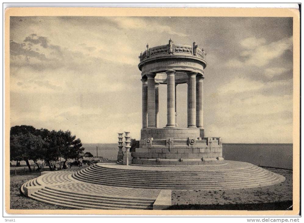 ITALIA PUGLIA ANCONA MONUMENTO AI CADUTI Nr. 9695 OLD POSTCARD - Altri & Non Classificati