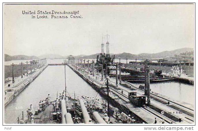 United States Dréadnaught In Locks - Panama Canal (48076) - Panama