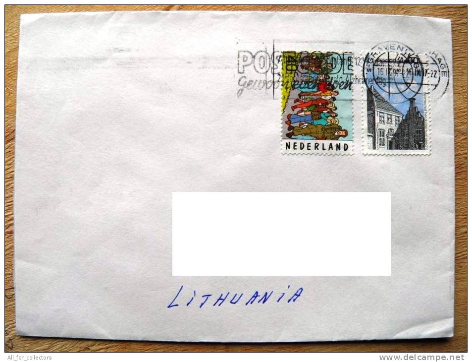 Cover Sent From Netherlands To Lithuania On 1997, Utrecht - Storia Postale