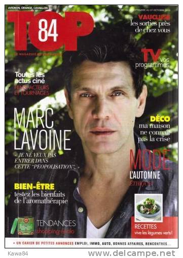 REVUE  Marc Lavoine  "  Top 84  " - People