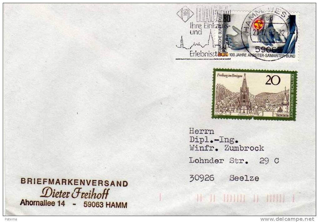 Carta Hamm Weestf 1993, Alemania - Storia Postale