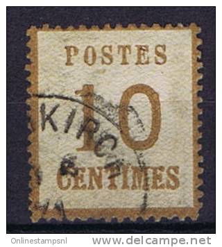 France: 1870, Yv 5B ,Lorraine/Lotharingen, Burelage Renversé, Oblitéré/cancelled, - Used Stamps