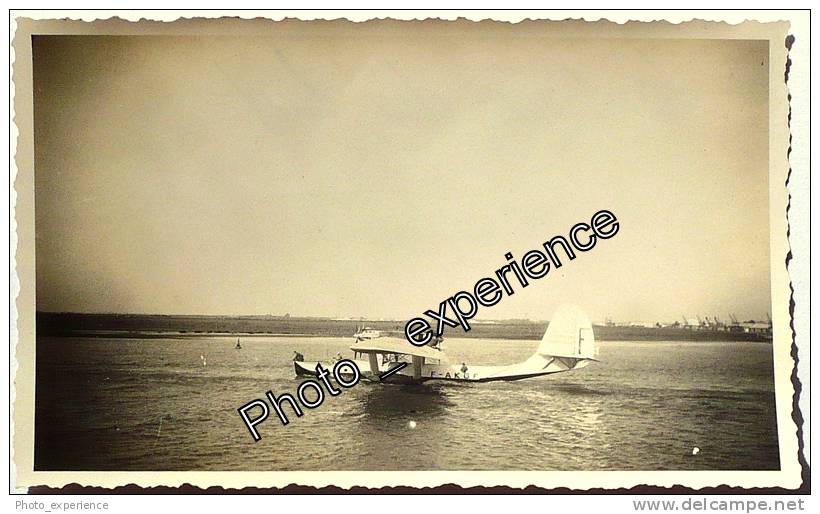 Photo Hydravion Aviateur MERMOZ Aviation Airplane 1936 MAROC Afrique - Aviation