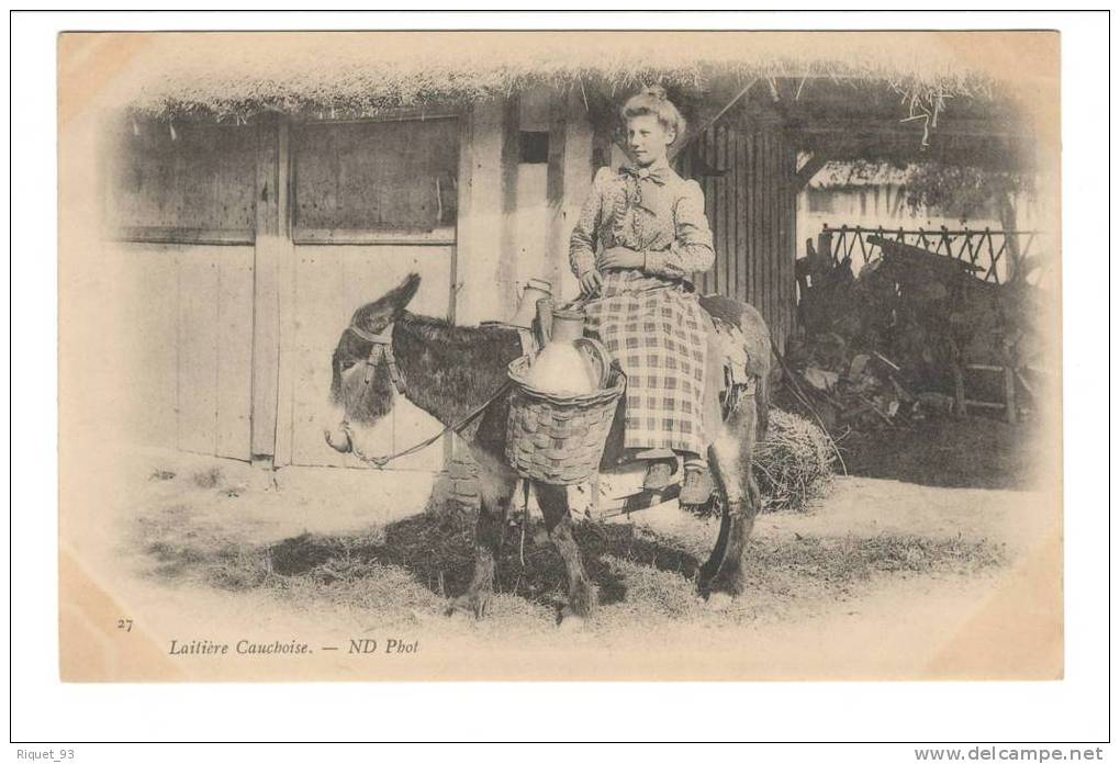 Laitière Cauchoise ( Sur Un Ane)- (Pays De Caux - Normandie) - Farmers