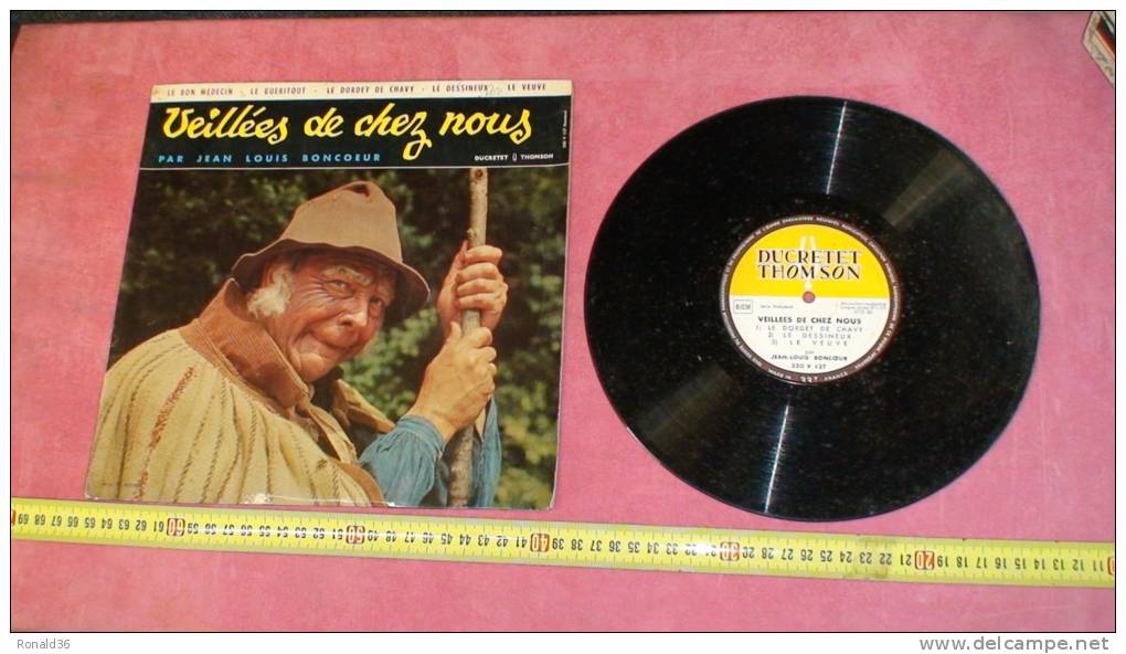 Disque Vinyle Jean Louis BONCOEUR ( Photographie )  Le Berger Du Berry Le Gueritout Dessineux Veuve Bon Médecin Dordet D - Spezialformate