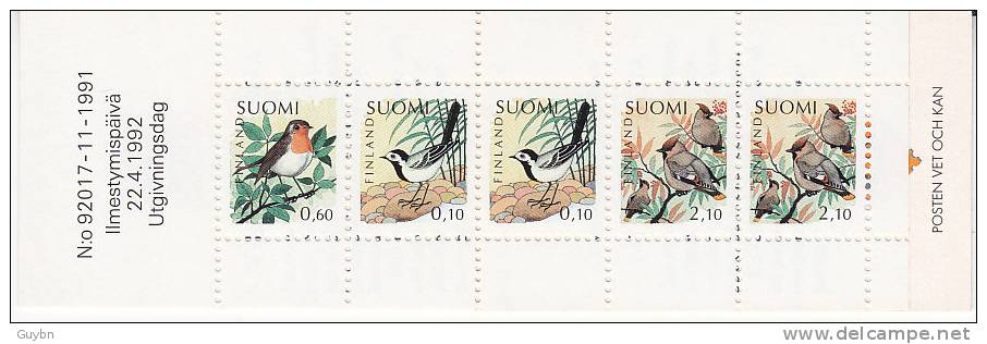 < Finlande, Suomi Carnet Booklet,  YT C1135, Oiseaux - Postzegelboekjes