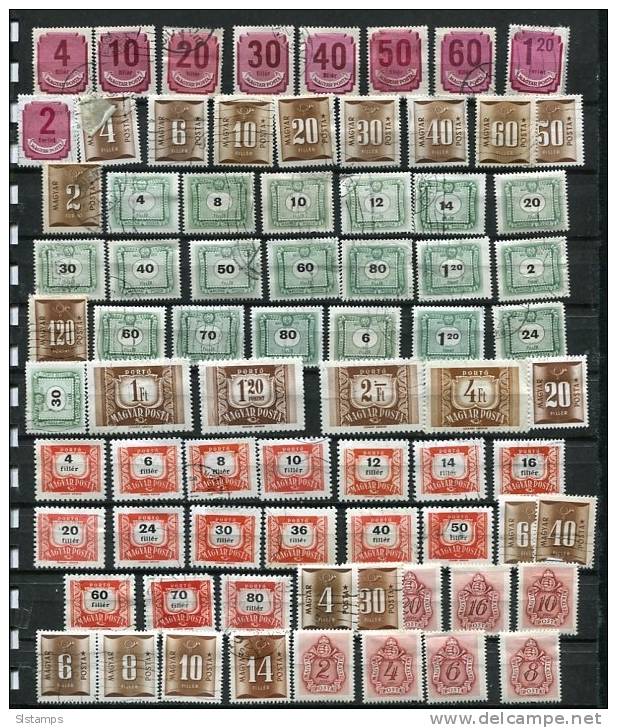 Hungary 1946 And Up Accumulation Numericl Used - Used Stamps