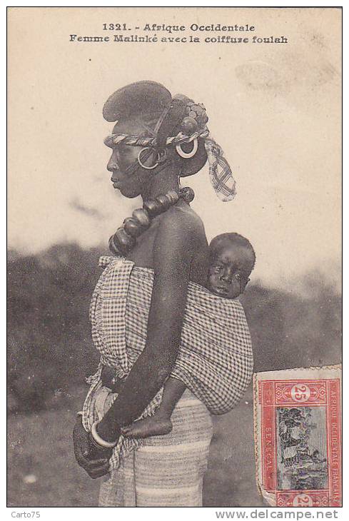 Afrique - Sénégal - Femme Malinké - Enfant Bijoux - Senegal