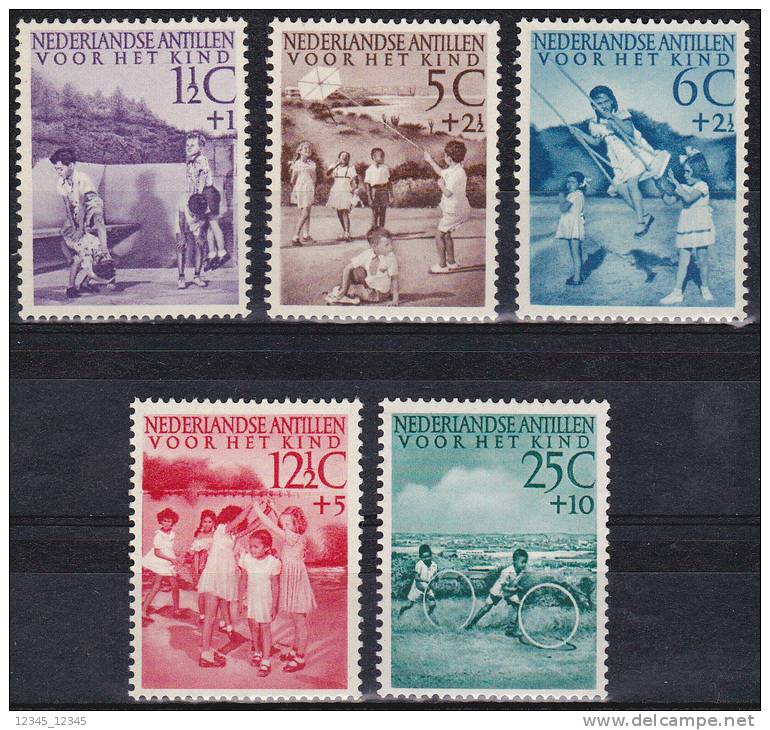 Antillen 1951 Postfris MNH Children - Antille