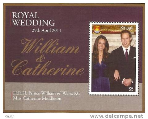 KIRIBATI - 2011 Royal Wedding // Mariage Du Prince William - BF  Neufs*** (MNH) - Kiribati (1979-...)