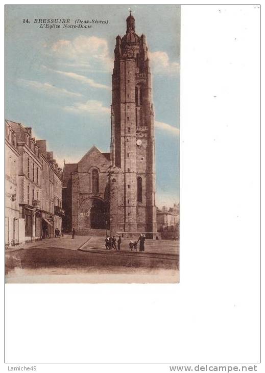 BRESSUIRE L Eglise Notre Dame CPA Circulée 1929 - Bressuire