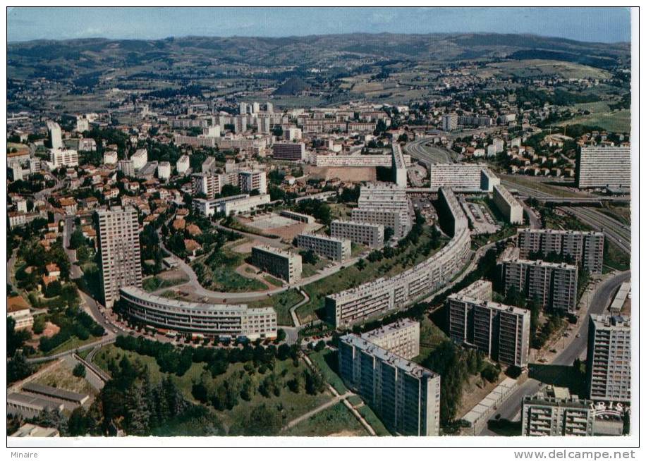 SAINT ETIENNE - Vue Aérienne De Beaulieu , L'autoroute De Lyon à, Firminy- Bon état - Saint Etienne