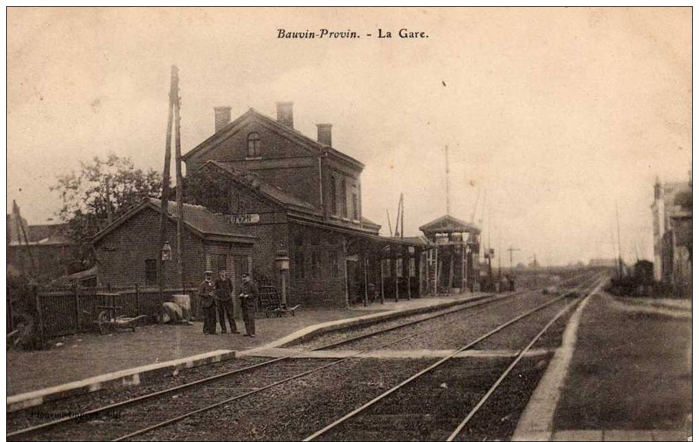 BAUVIN -PROVIN  - La Gare - Autres & Non Classés