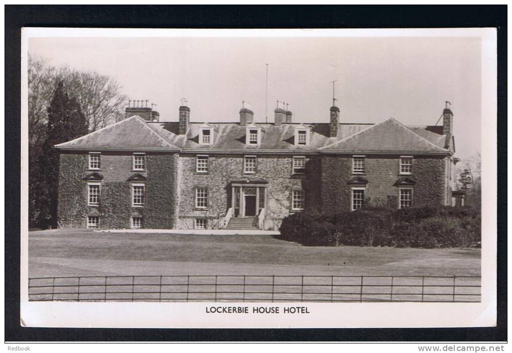 RB 888 - Real Photo Postcard - Lockerbie House Hotel Dumfries &amp; Galloway Scotland - Dumfriesshire
