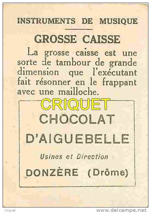Chromo Chocolat Aiguebelle, La Grosse Caisse, Clown - Aiguebelle