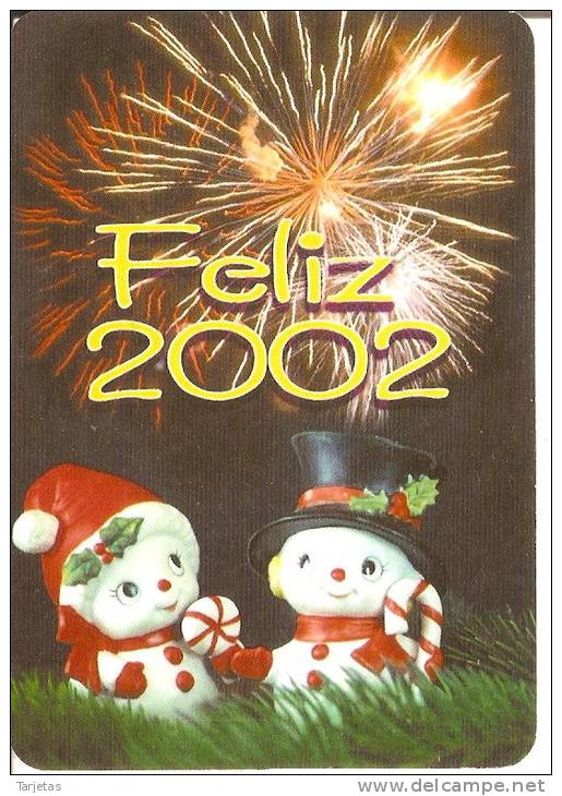 CALENDARIO DEL AÑO 2002 DE PAPA NOEL (NAVIDAD-CHRISTMAS) (CALENDRIER-CALENDAR) - Tamaño Pequeño : 2001-...