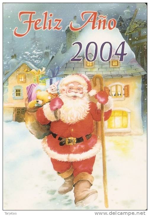 CALENDARIO DEL AÑO 2004 DE PAPA NOEL (NAVIDAD-CHRISTMAS) (CALENDRIER-CALENDAR) - Klein Formaat: 2001-...