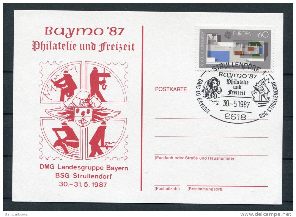 1987 Germany Strullendorf Feuerwehr Fire Brigade Postcard - Firemen