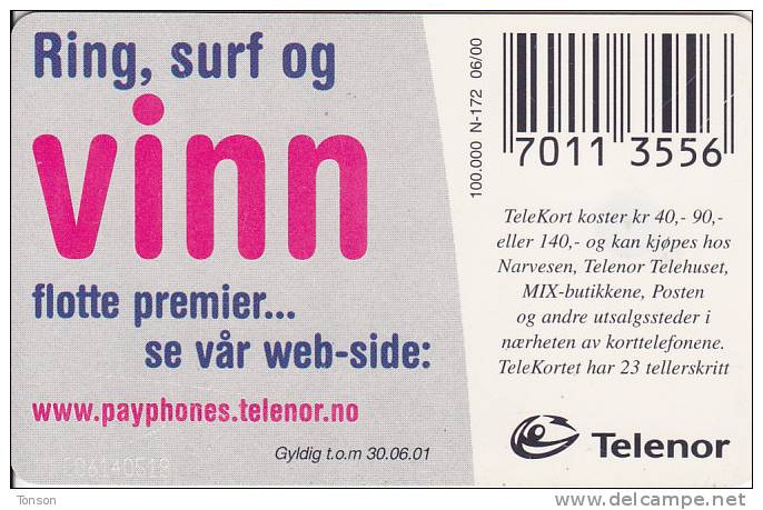 Norway, N172, Ring Tenaringsjente, CN: C06140518, 2 Scans. . - Norvegia