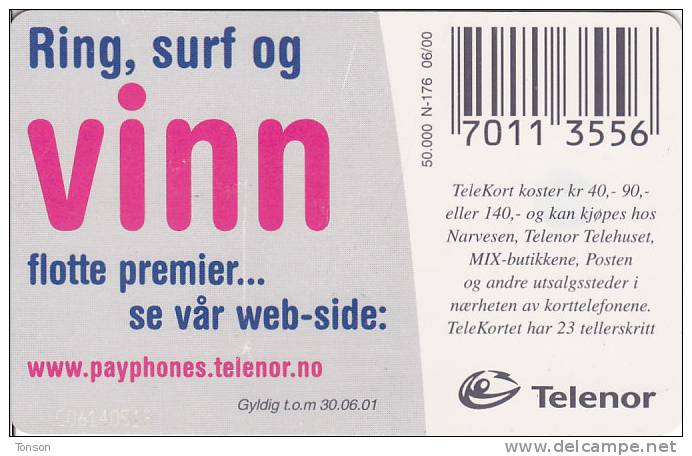 Norway, N176, Ring Jente, CN: C06140518, 2 Scans. . - Norvège