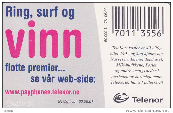 Norway, N176, Ring Jente, CN: C06140430, 2 Scans. . - Norvegia